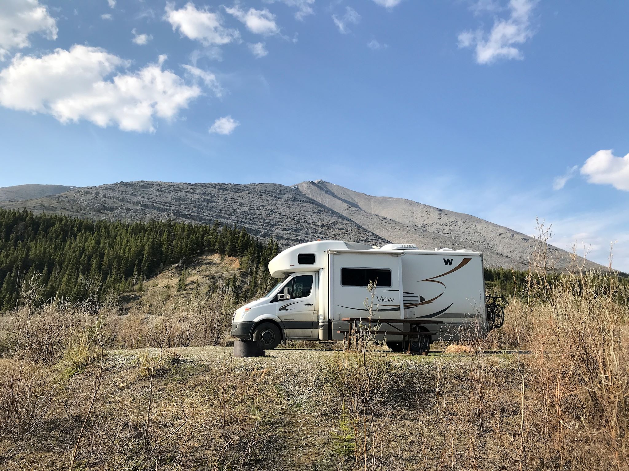 Stone Mountain Provincial Park RV Campground in Summit Lake, BC